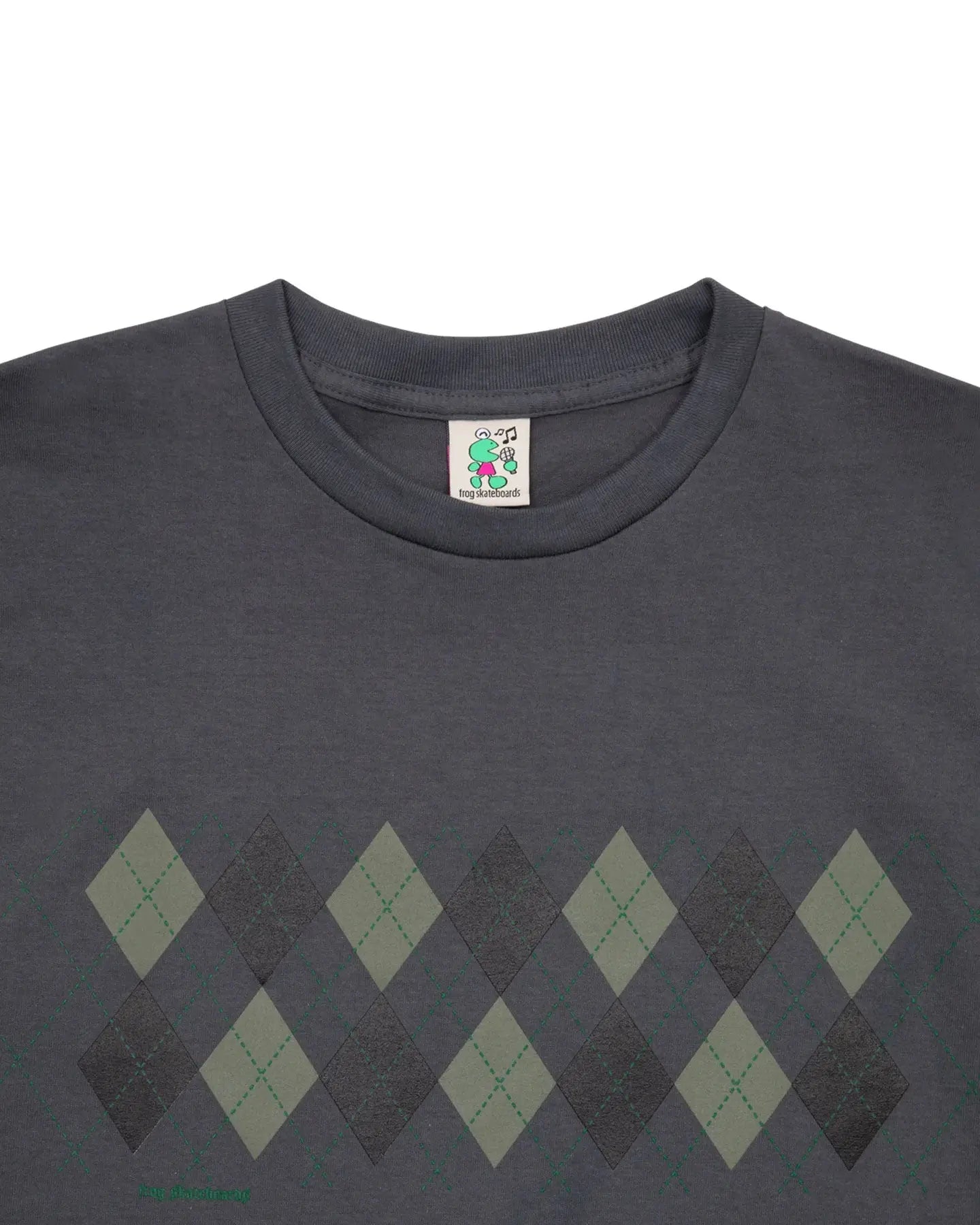 Frog Total Argyle SS Tee - Charcoal SS Tees