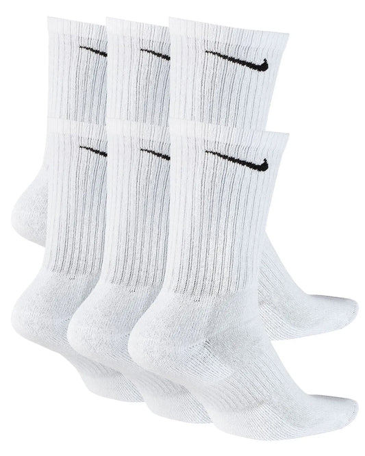 Nike Everyday Cushioned Sock 6 Pack - White / Black Socks