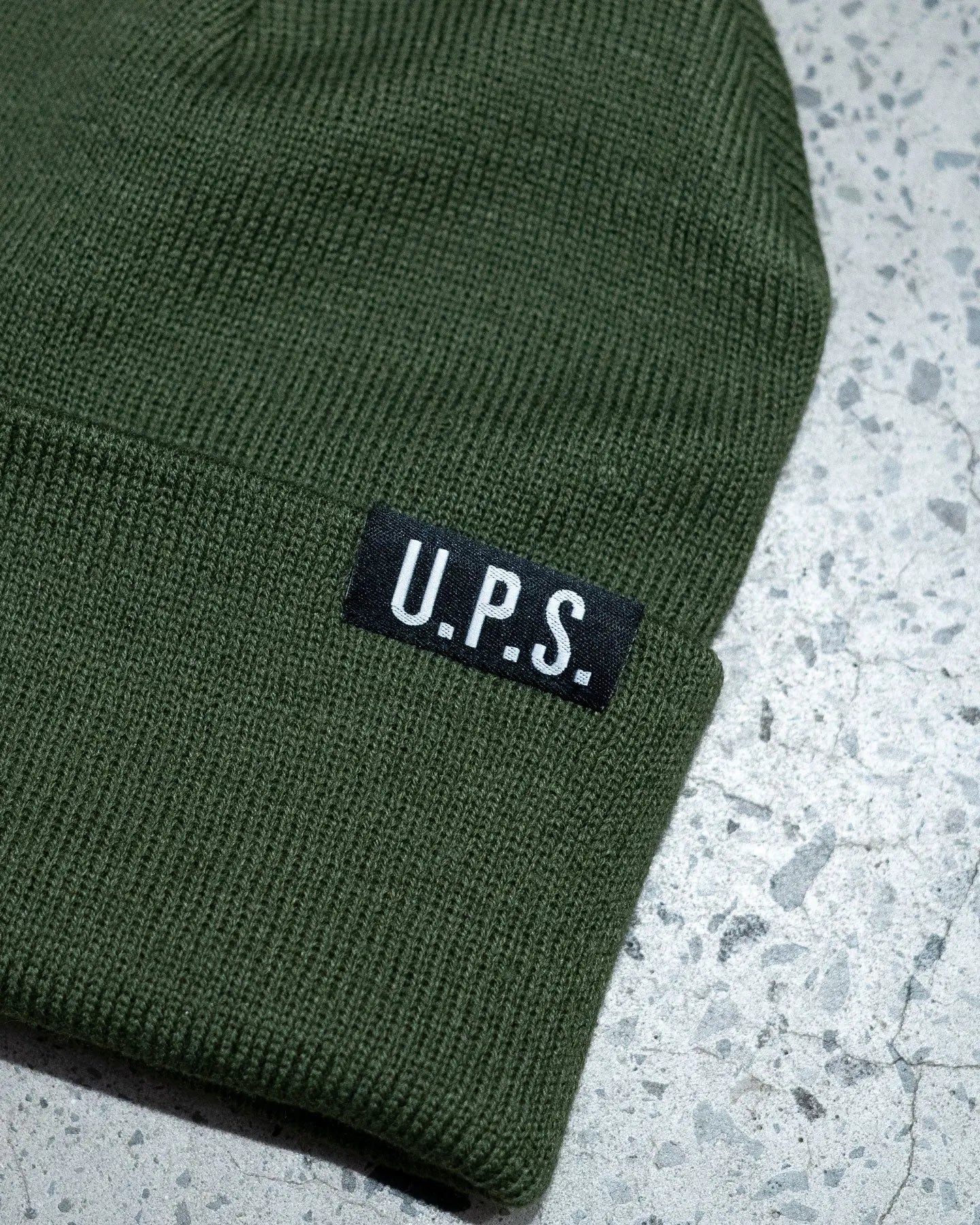UPS Logo Beanie - Military Green Beanies