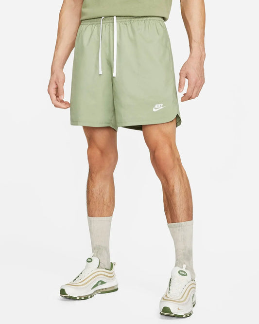 Nike Club Woven Lined Flow Short - Oil Green / White Shorts