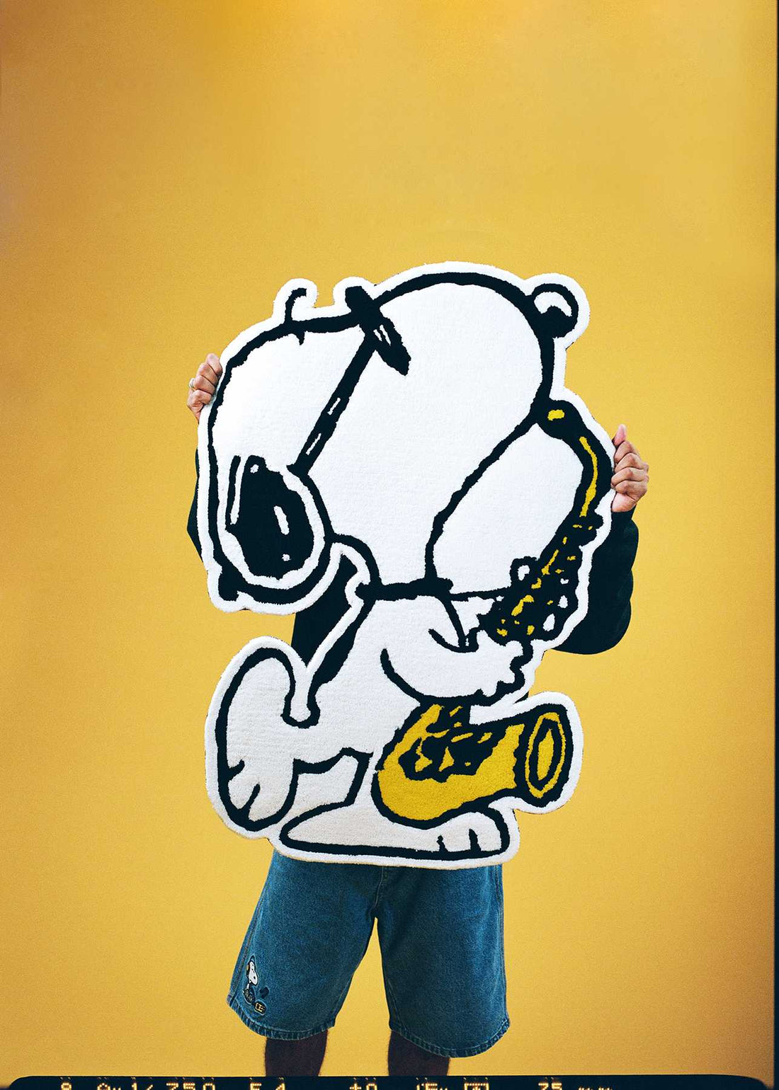 snoopy playing saxophone rugg