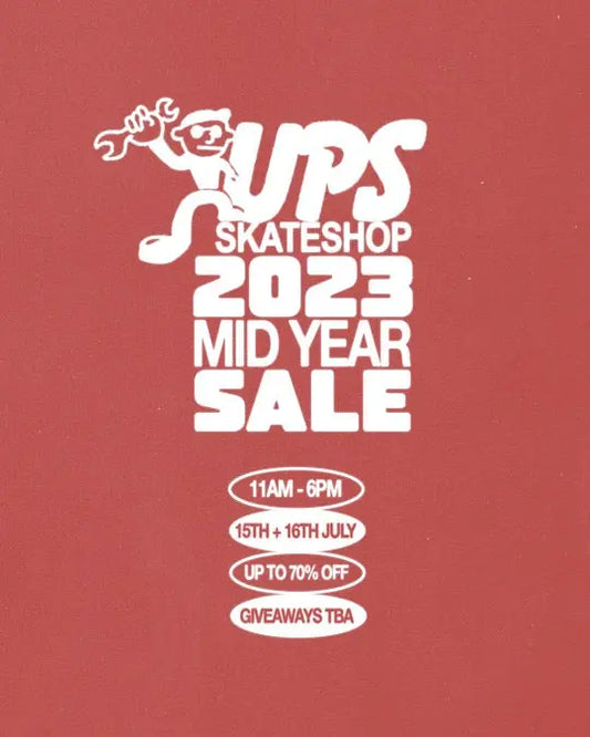 U.P.S. mid year sale poster