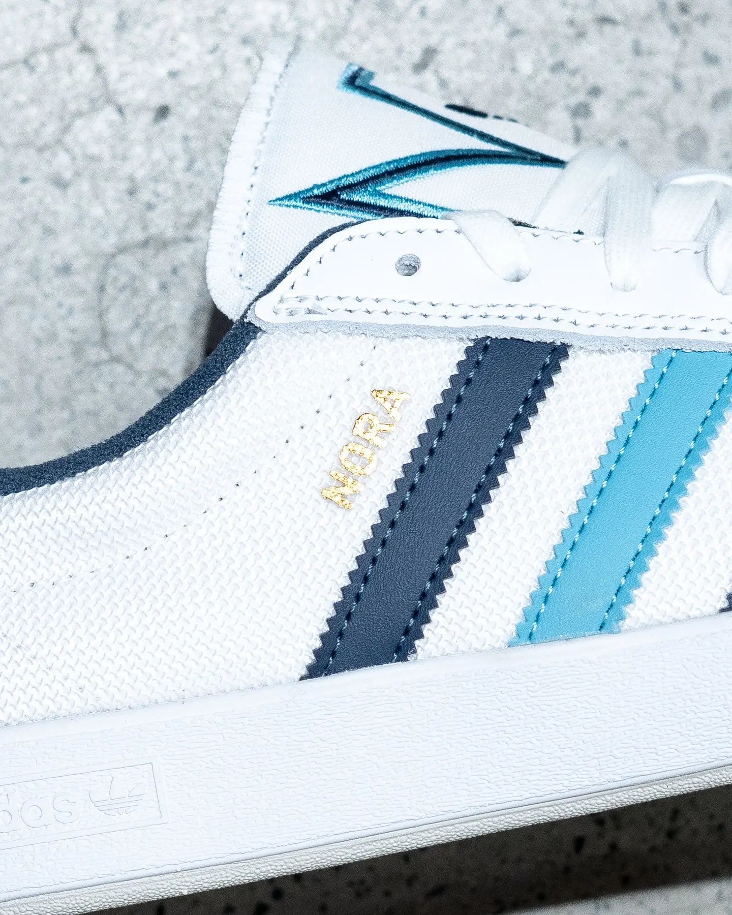 adidas skateboarding nora white blue navy