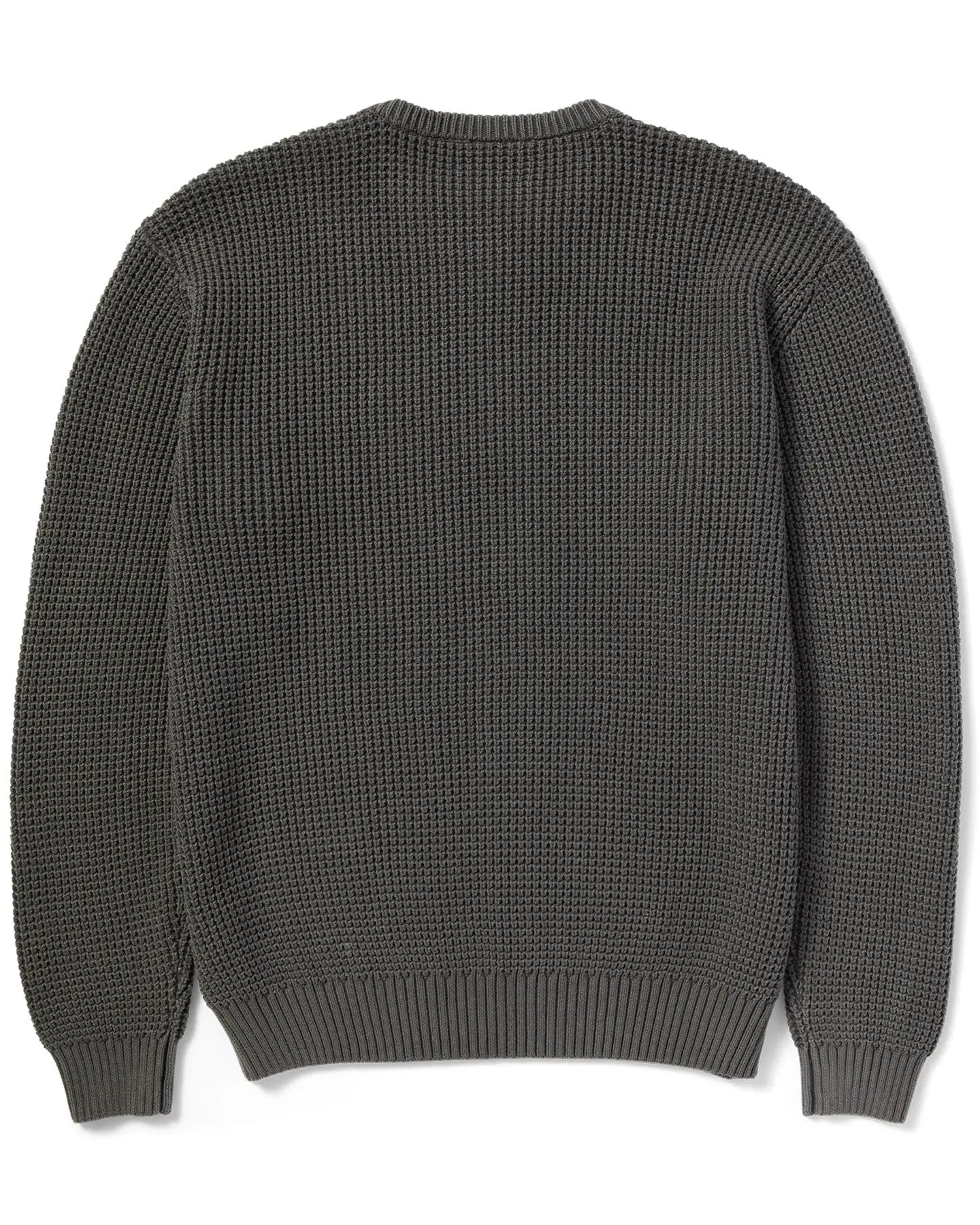 HUF Filmore Waffle Knit Sweater - Black Sweaters
