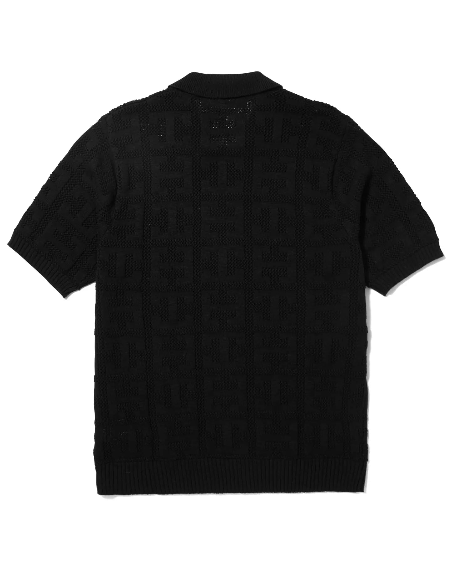 HUF Monogram Jacquard Zip Sweater - Black Sweaters
