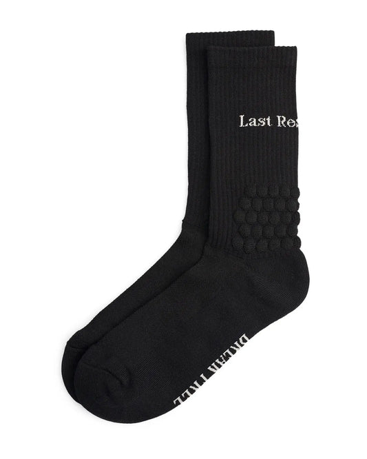 Last Resort Right Angle Bubble Socks - Black Socks
