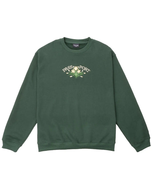 Pass Port Bloom Organic Sweater - Forest Green Sweaters