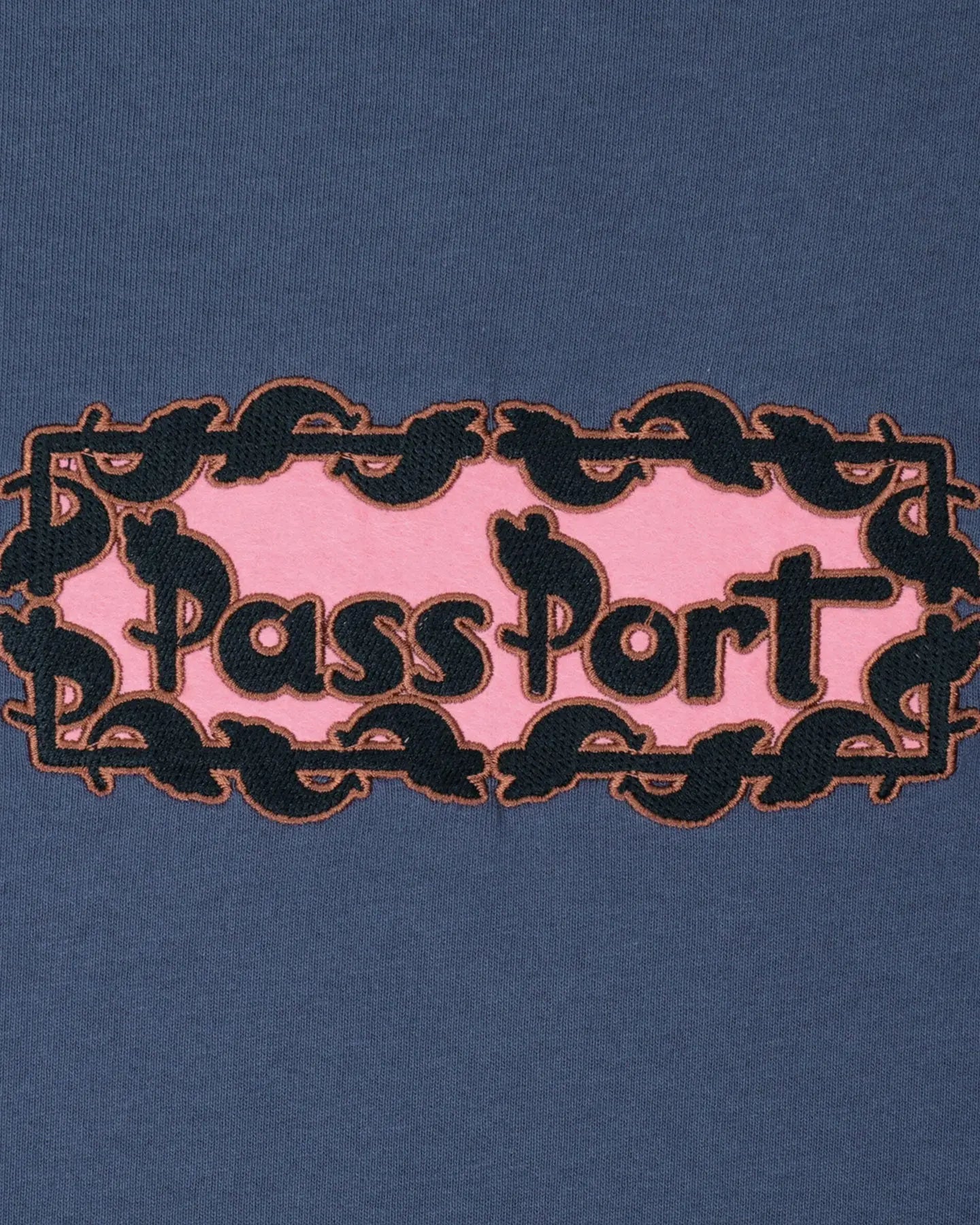 Pass Port Pattoned SS Tee - Harbour Blue SS Tees
