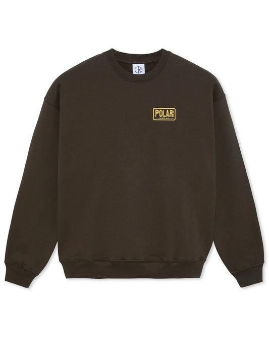 Polar Dave Crewneck - Earthquake / Brown Sweaters