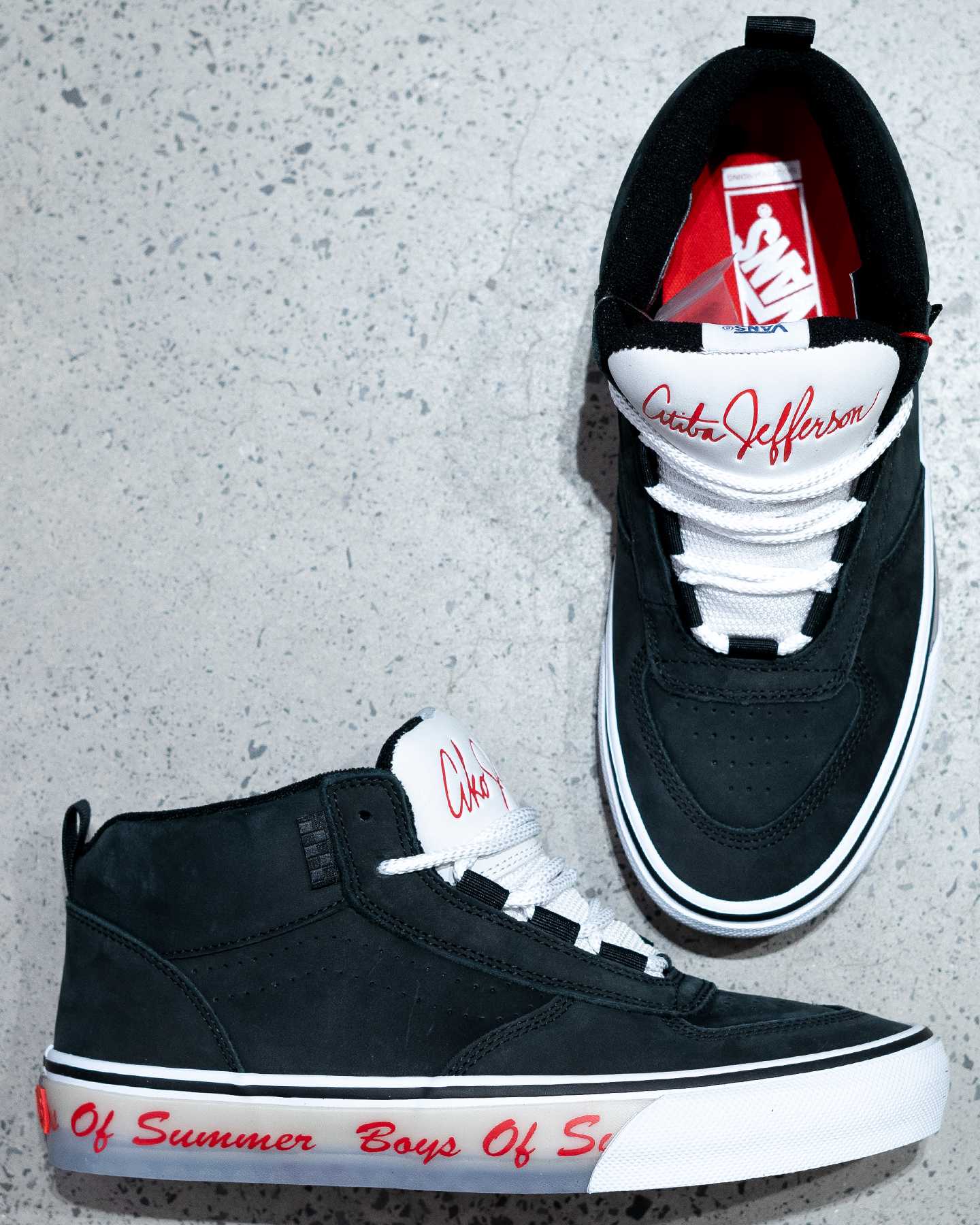 black and white vans mc skate shoe