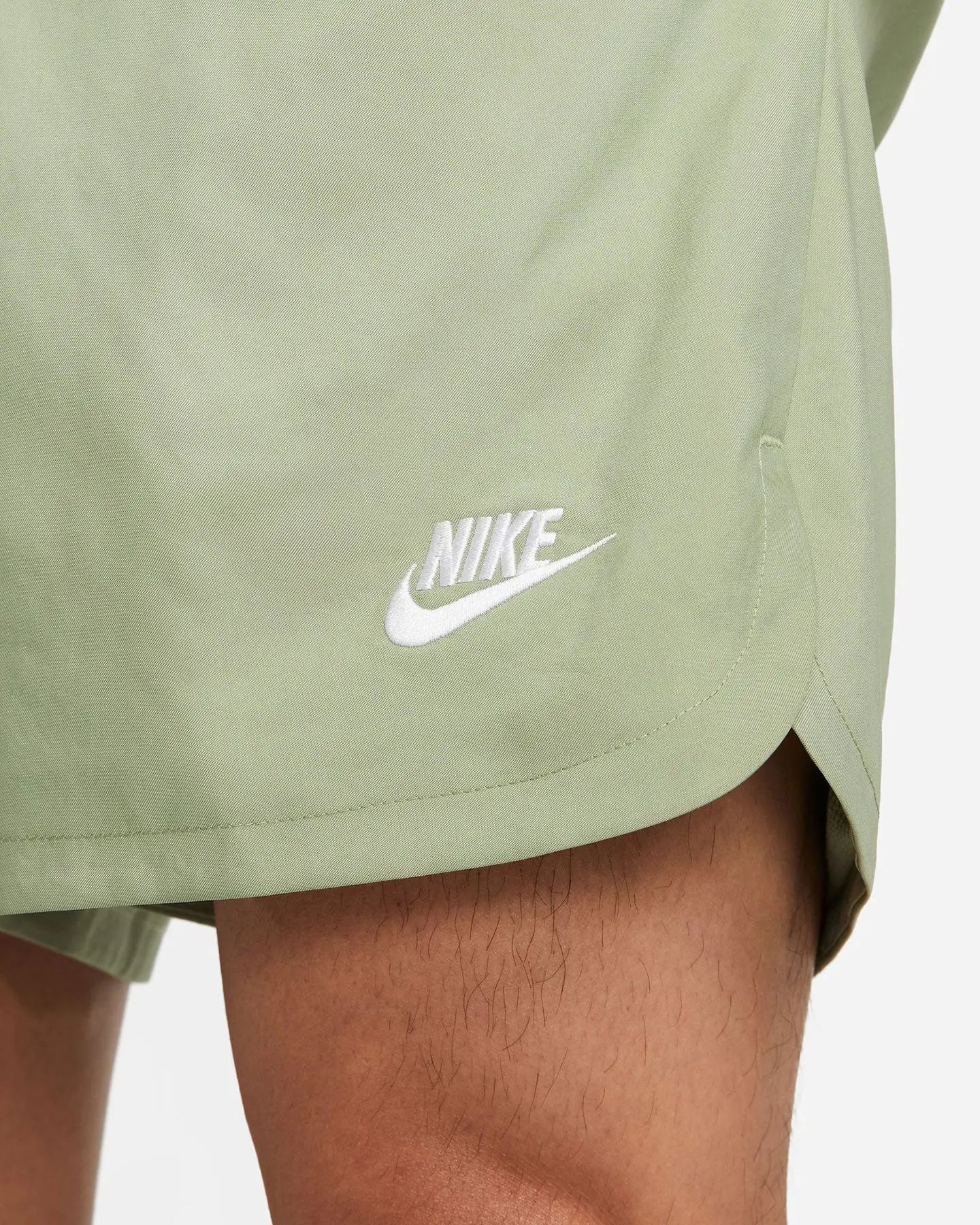 Nike Club Woven Lined Flow Short - Oil Green / White Shorts