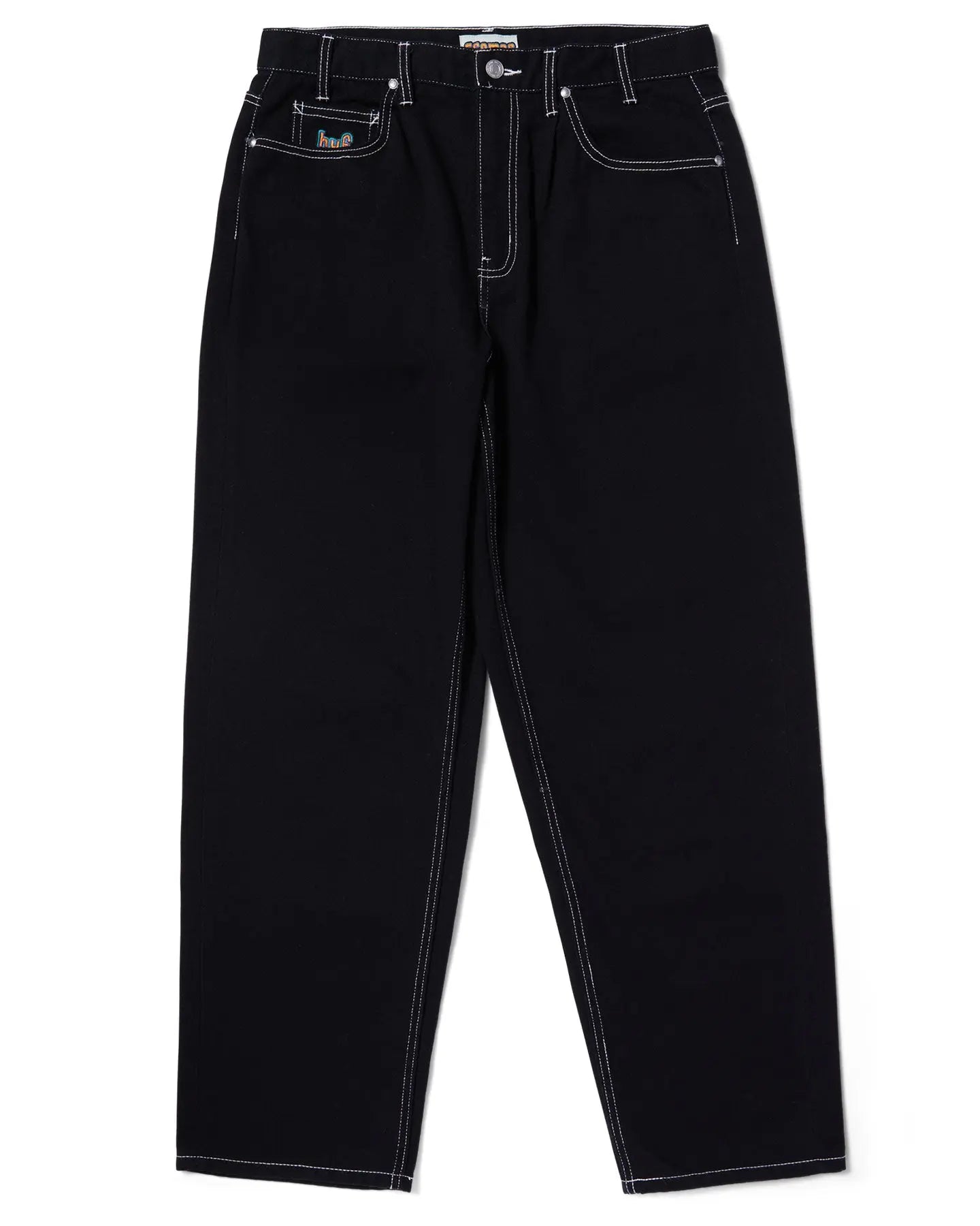 HUF Cromer Pant - Black / White Pants