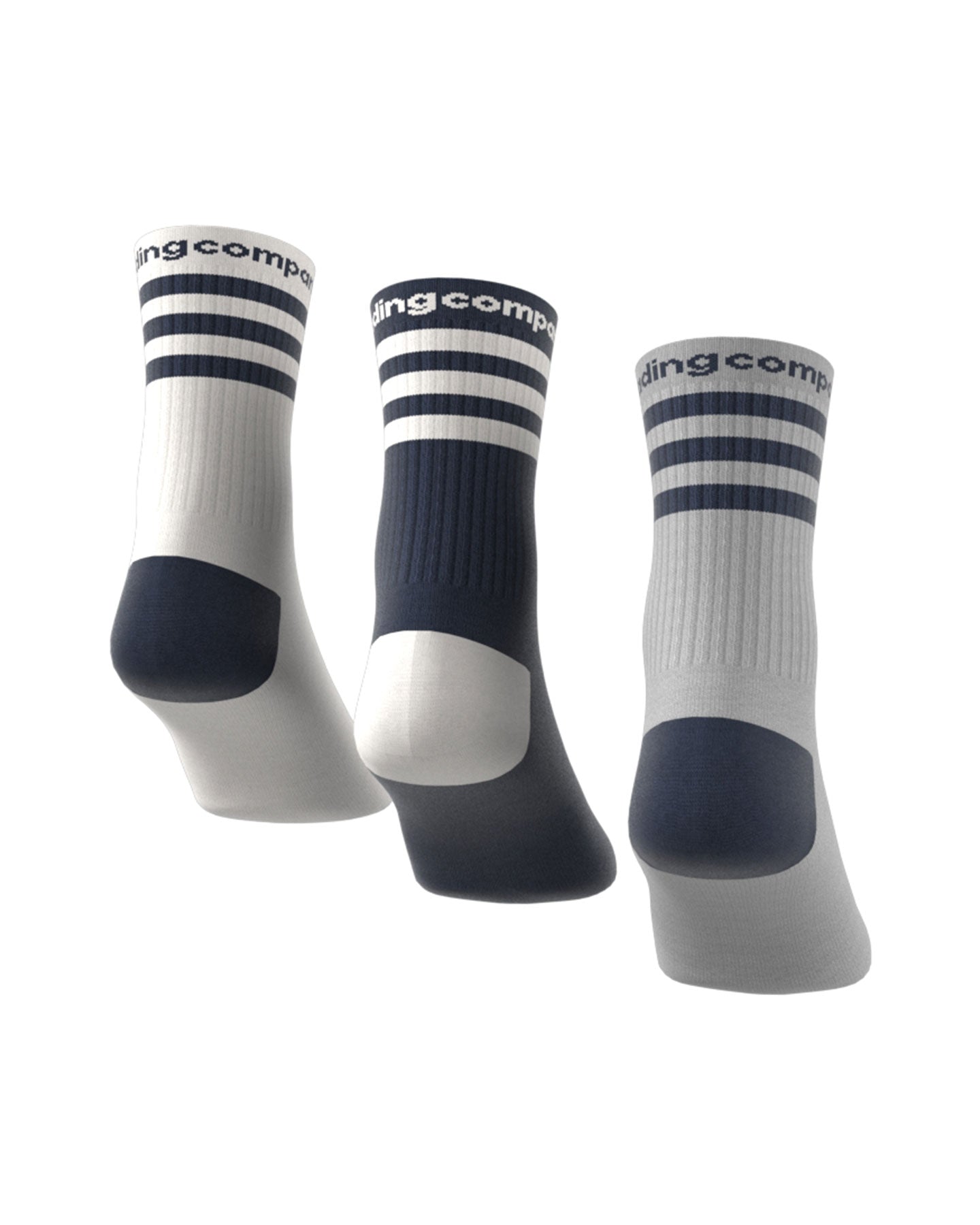 Adidas x POP Sock 3 Pack - White / Navy / Grey