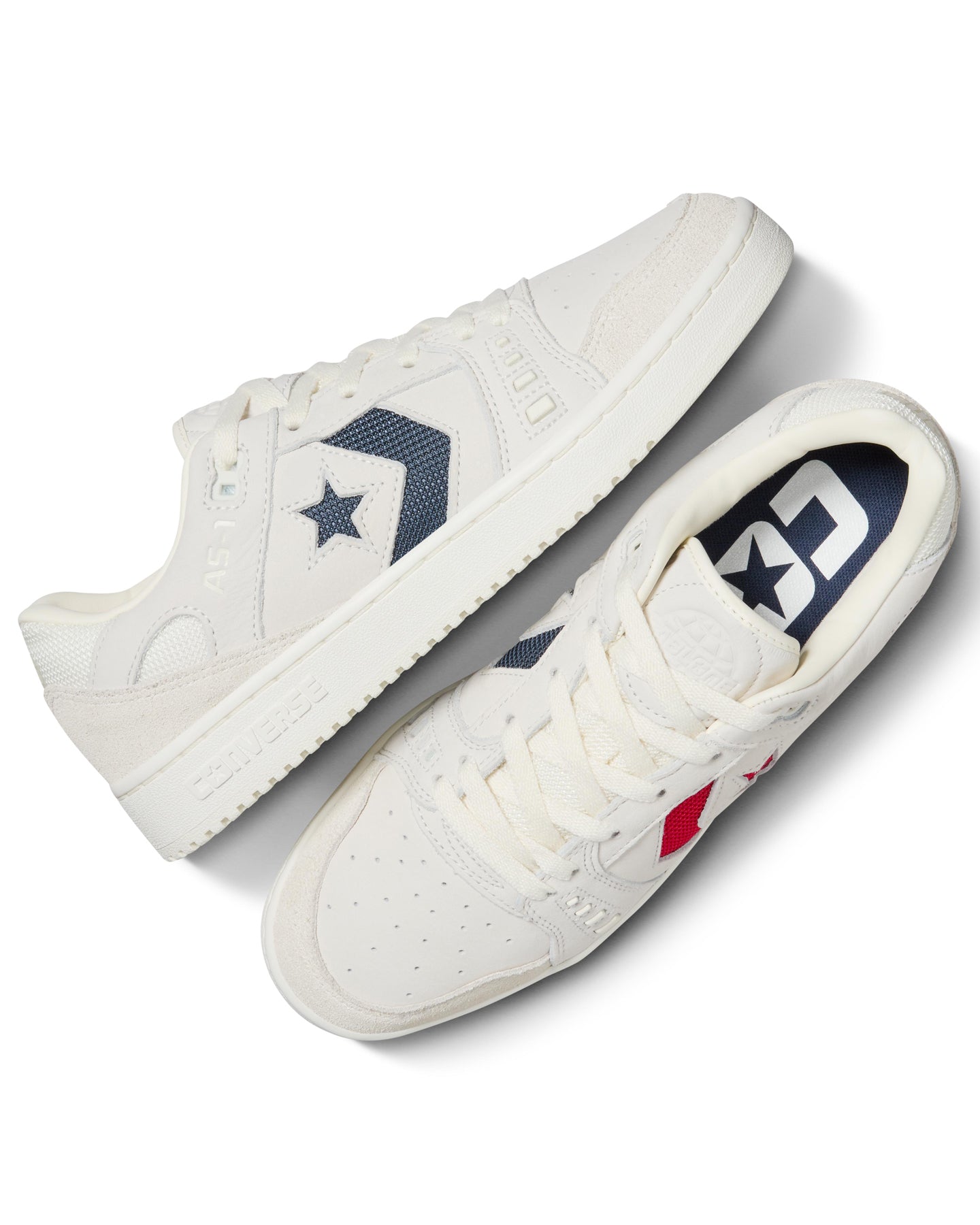 Cons AS-1 Pro Low - Egret / Navy / Red