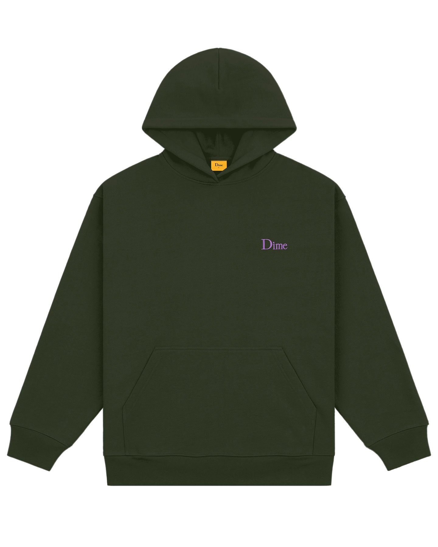 Dime Classic Small Logo Hoodie - Forest Green