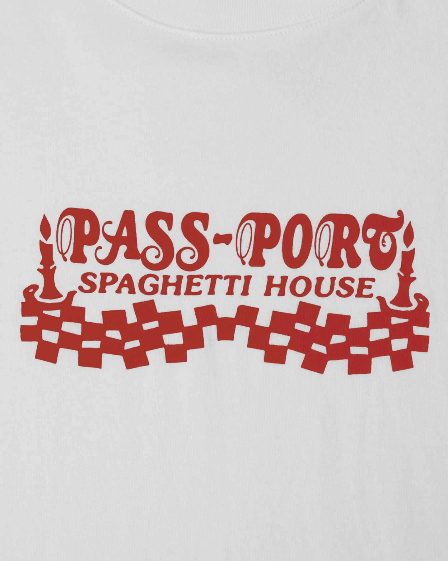 Pass Port Spag House SS Tee - White